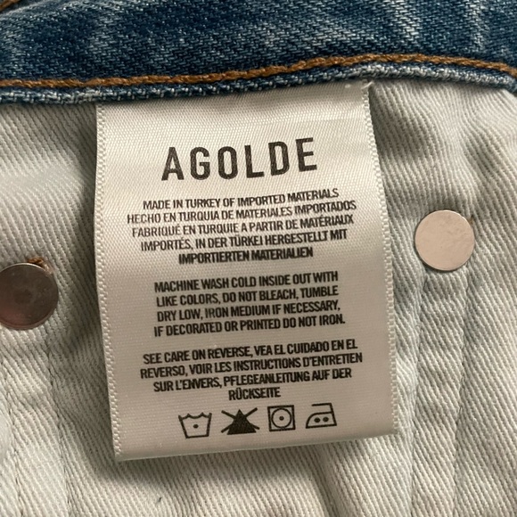 Agolde Cropped Rigid High Rise Riley Jeans - Picture 7 of 7